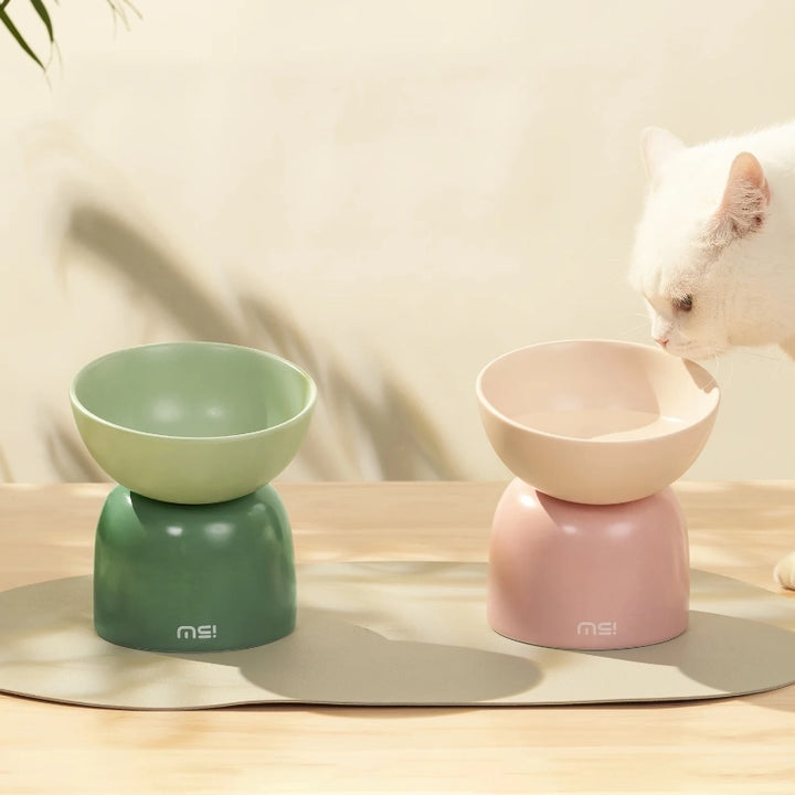 Ciotola per cani e gatti doppia in ceramica • UpsideBowls ㅤ